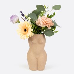 Ваза для цветов Body, White, 18,8 см