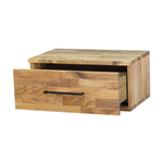 Тумба прикроватная 55х35х25, Флеверс, подвесная, с ящиком, в спальню, массив дуба, Dipriz