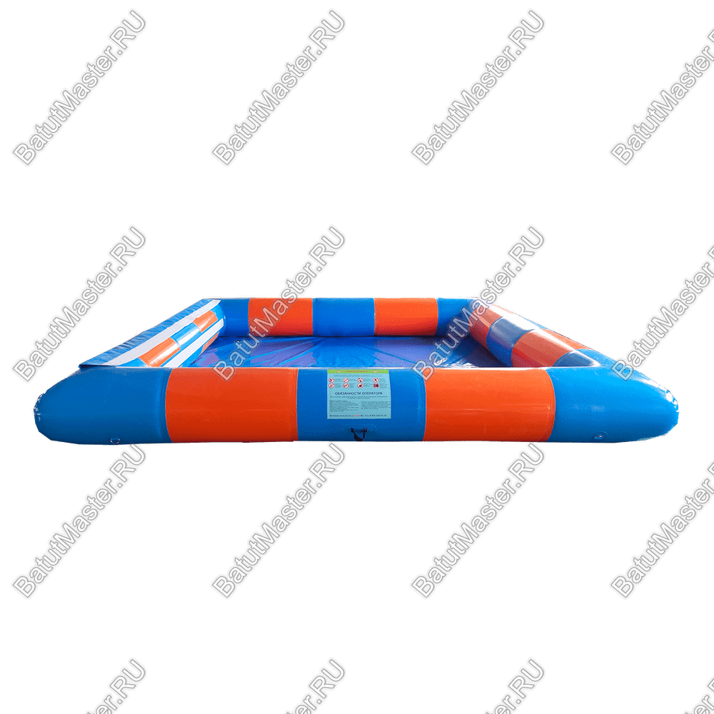 Квадратный надувной бассейн «Зебра», 4*4*0,5 м