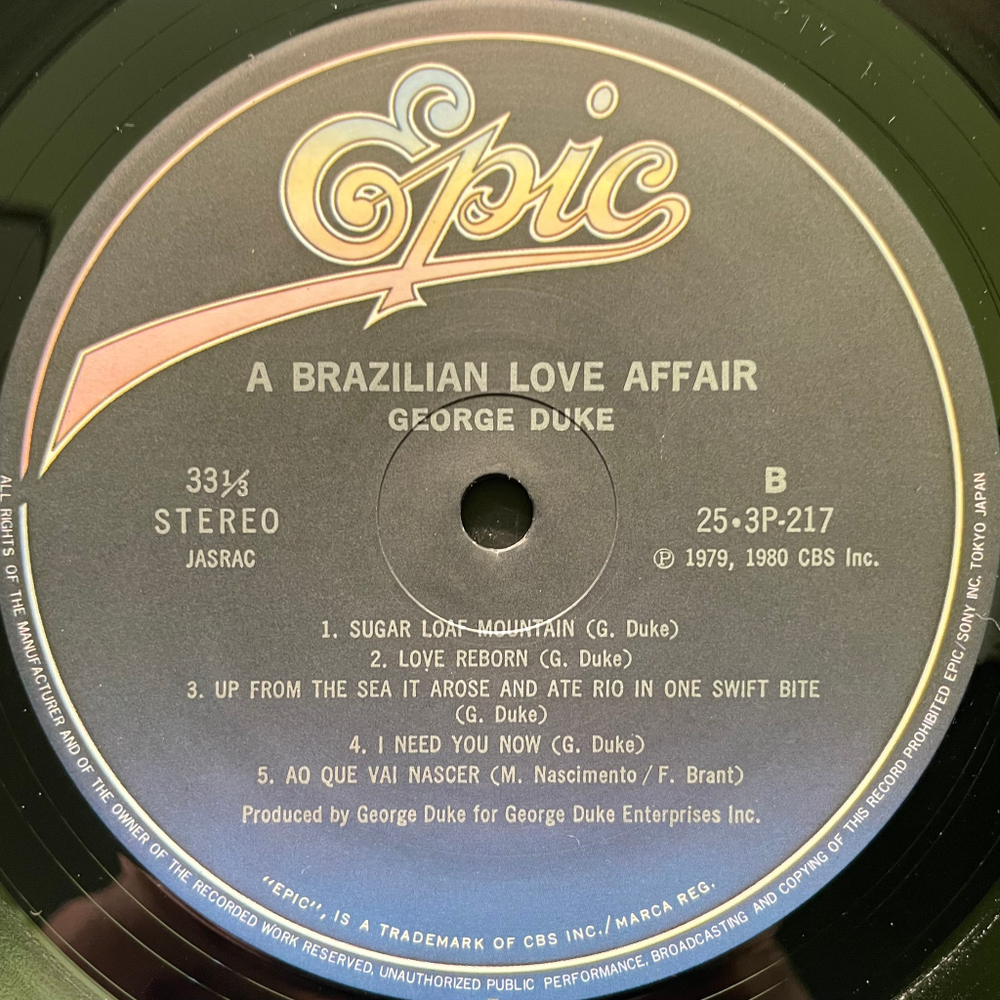 George Duke ‎– A Brazilian Love Affair (Япония 1980г.)