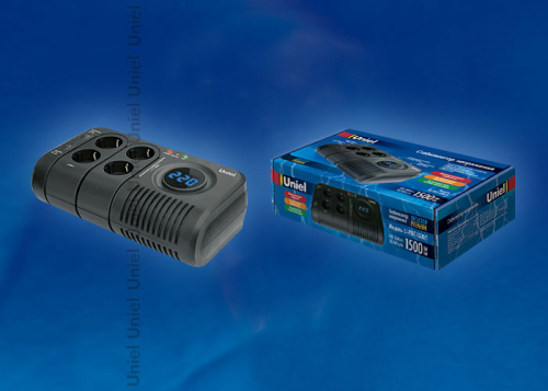 U-PDT-1500/1 Стабилизатор напряжения Uniel серии Premium - Desktop 1500 BA