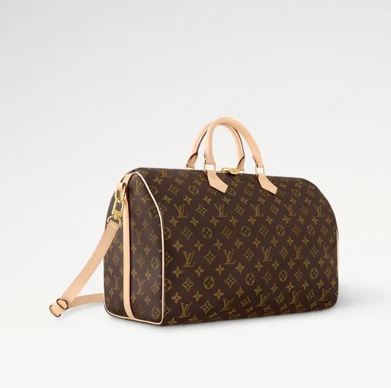 Сумка Louis Vuitton Speedy с плечевым ремнем Monogram