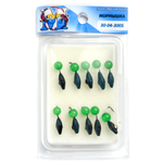 Мормышка "Овсинка" с подвеской (3мм, 0.7гр)