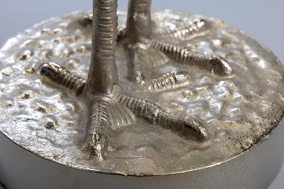 Кофейный столик "Птица" серебро