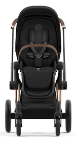 Коляска Cybex Priam IV Rosegold complete Aton S2 Moon Black Base One 4 в 1 Sepia Black