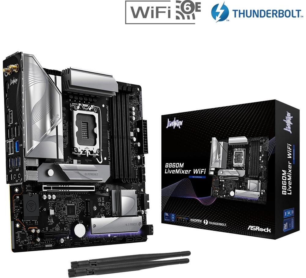 Материнская плата ASRock B860M LIVEMIXER WIFI DDR5