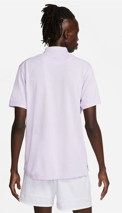 Мужское теннисное поло Nike Rafa Slim Polo - violet frost/yellow strike