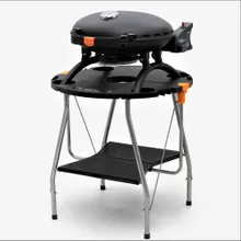 Портативный газовый гриль O-GRILL 500MT black + адаптер А, 1 горелка