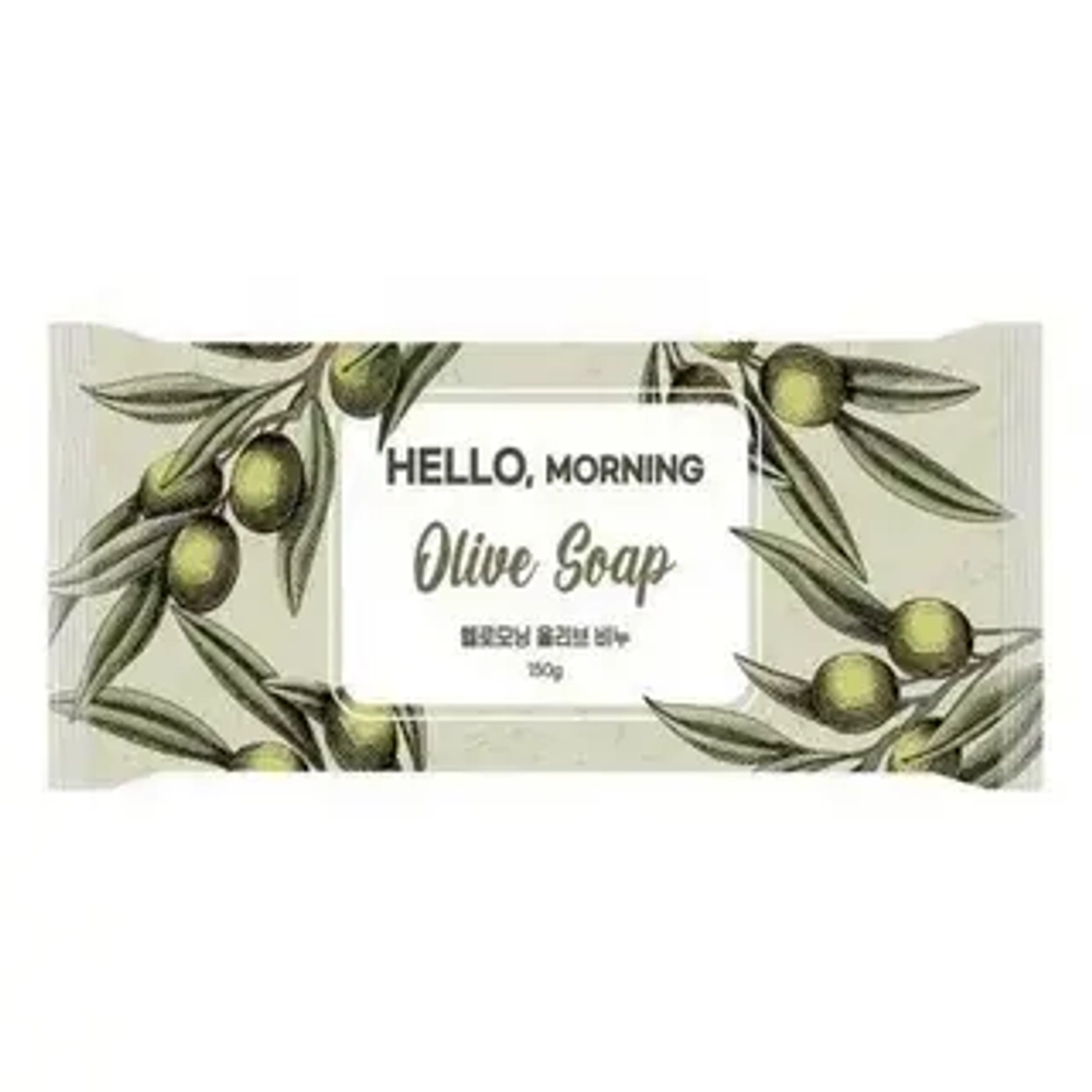 Мыло туалетное с маслом оливы HELLO MORNING Olive Soap 127 гр