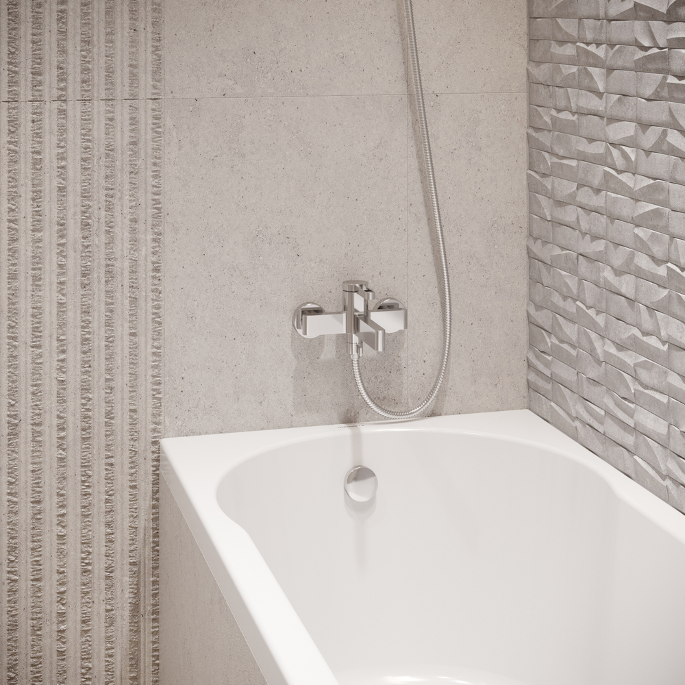 Смеситель для ванны с душем STWORKI Лександ S09100CR хром