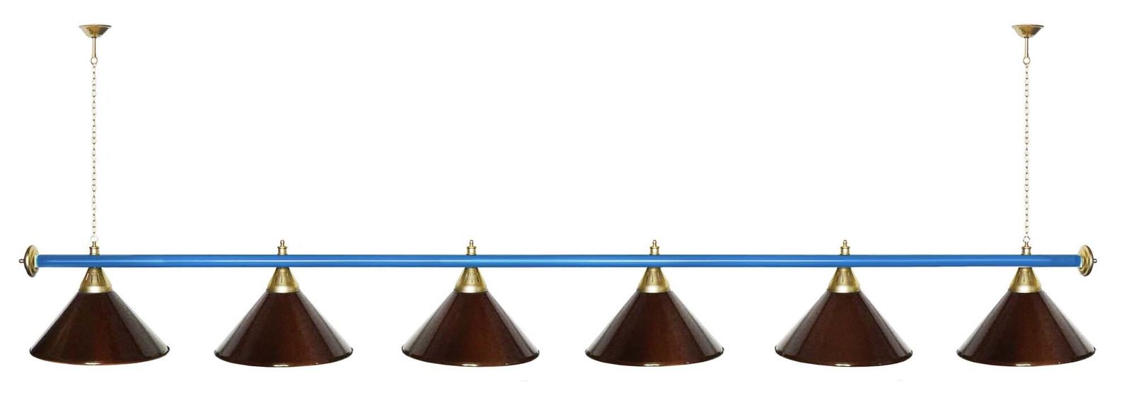 Лампа STARTBILLIARDS 6 пл. (плафоны зеленые,штанга золотая,фурнитура золото) фото №28