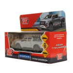 Модель ин. мет. "Nissan Titan Warrior. Полиция" 12,5см, дв, багаж, серый. TITAN-13MAT-GY (Технопарк)