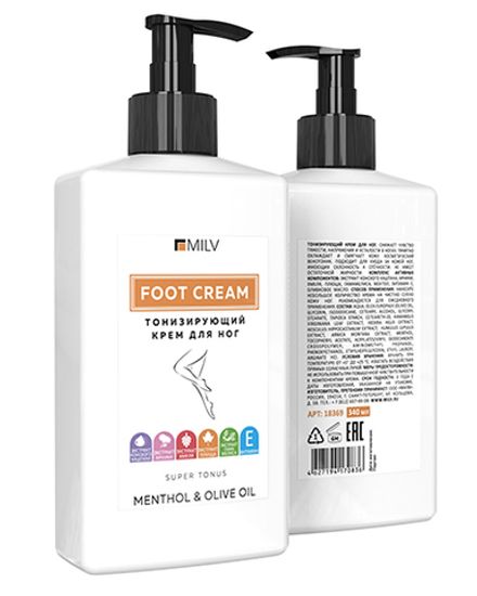 Milv Foot Cream Крем для стоп тонизирующий, 340мл