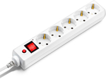 BURO Сетевой фильтр, 5 розеток, 10 метров, (500SH-10-W), белый (коробка) {992302}