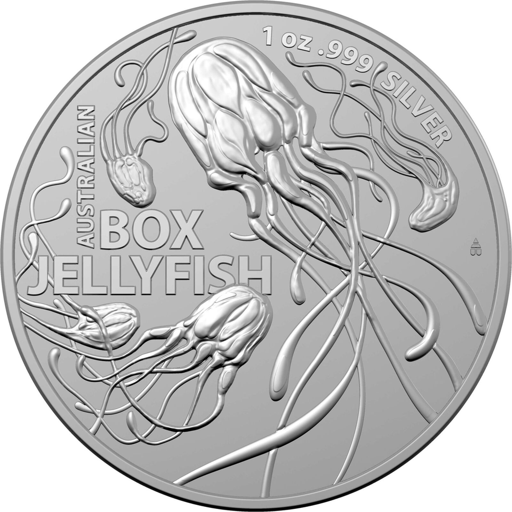 1 доллар Коробчатая Медуза серия Самые опасные хищники Австралия. 2023 год