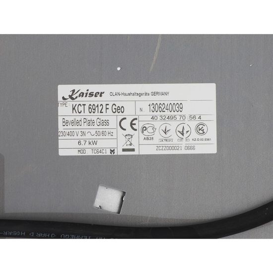 Электрическая варочная панель Kaiser KCT 6912 F Geo