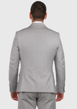 Мужской костюм тройка (серо-бежевый) А100