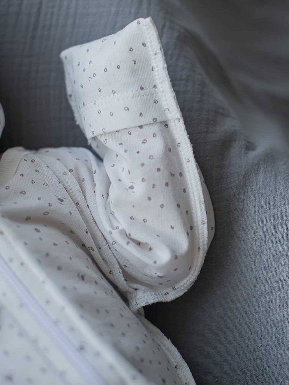 Слип на молнии с закрытой ножкой "Мишутка" 0+