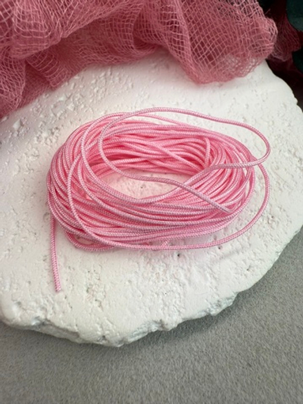 Шнур для плетения браслетов 0,8 мм, Розовый (5 м)