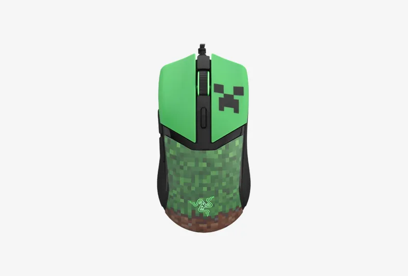 Мышь проводная Razer Cobra - Minecraft Ed. [RZ01-04650200-R3M1] зеленый