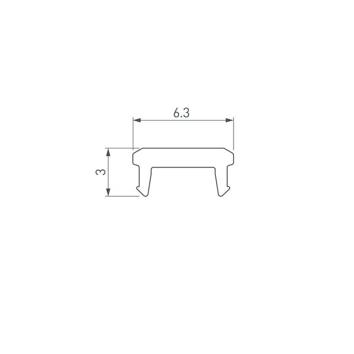 Рассеиватель Arlight SL-Bevel-W21-2000 Opal 043689