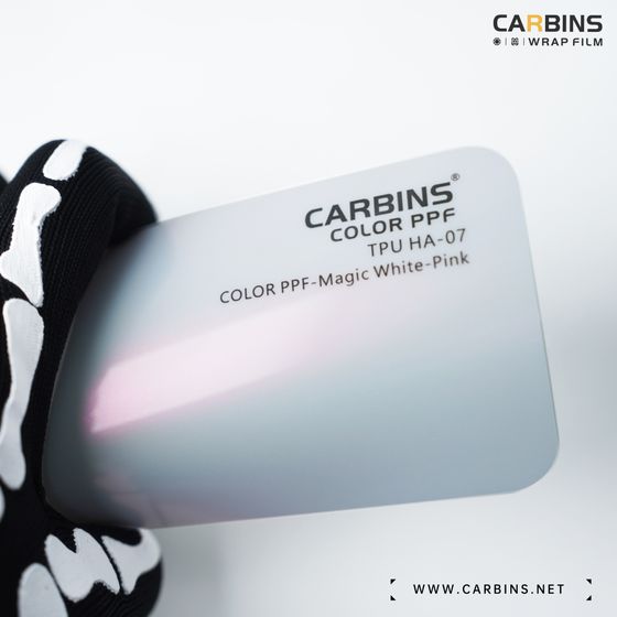 Веер образцов полиуретановой цветной пленки Carbins Color PPF