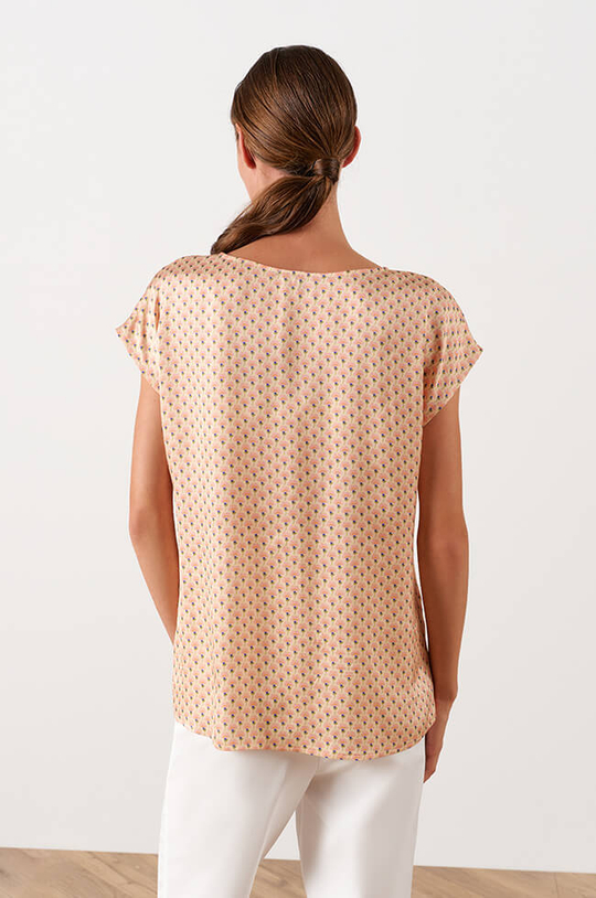 23055 Блузка женская (цветочный принт)