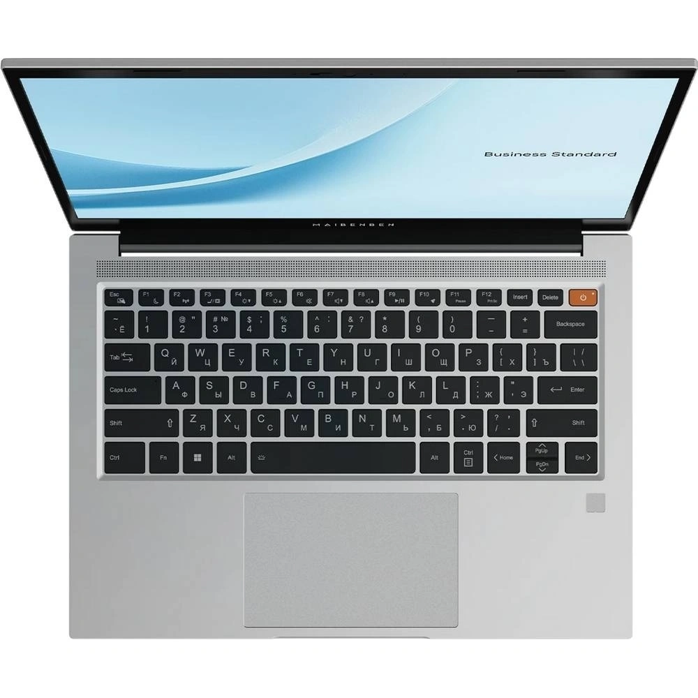 Ноутбук Maibenben B114C 14" IPS Ryzen 5 7640HS 16Gb/512Gb SSD Win 11 Pro серебристый (B114C-R576UMF1SPSRE2)