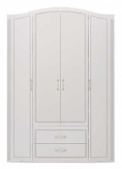 Шкаф для одежды 4-х дверный с ящиками Виктория 02