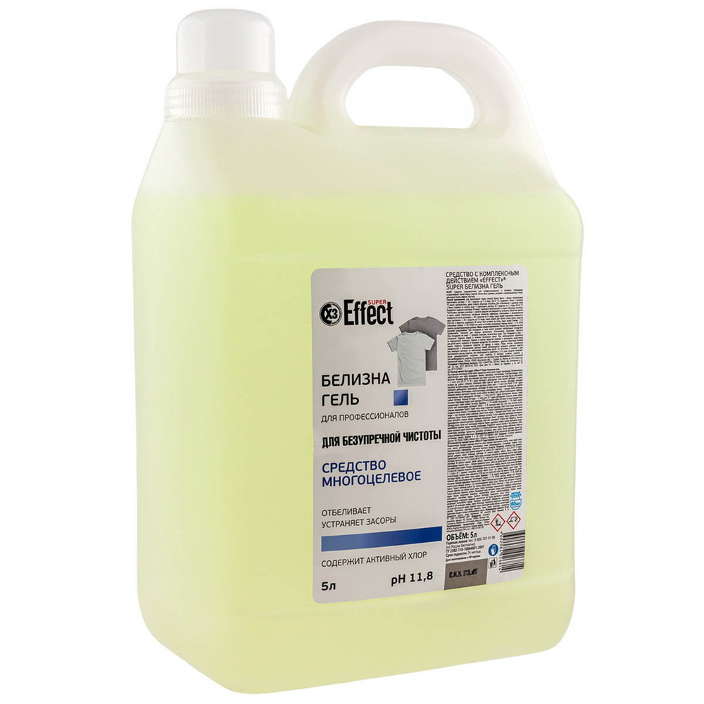 Отбеливатель EFFECT SUPER Белизна 5 л гель