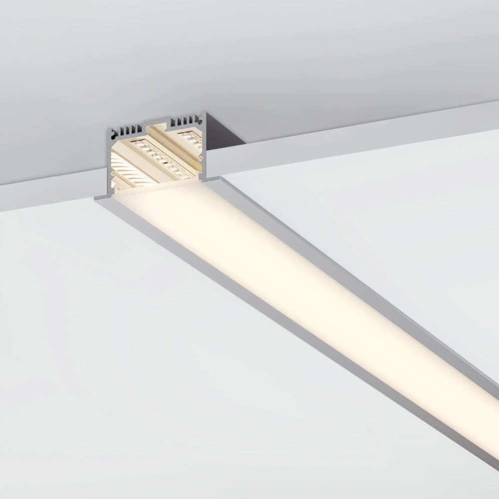 Профиль с экраном SL-LINIA62-F-2500 WHITE+OPAL (Arlight, Алюминий) 021374