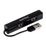 Картридер USB - Xaб SmartBuy SBHA-408 -4 порта
