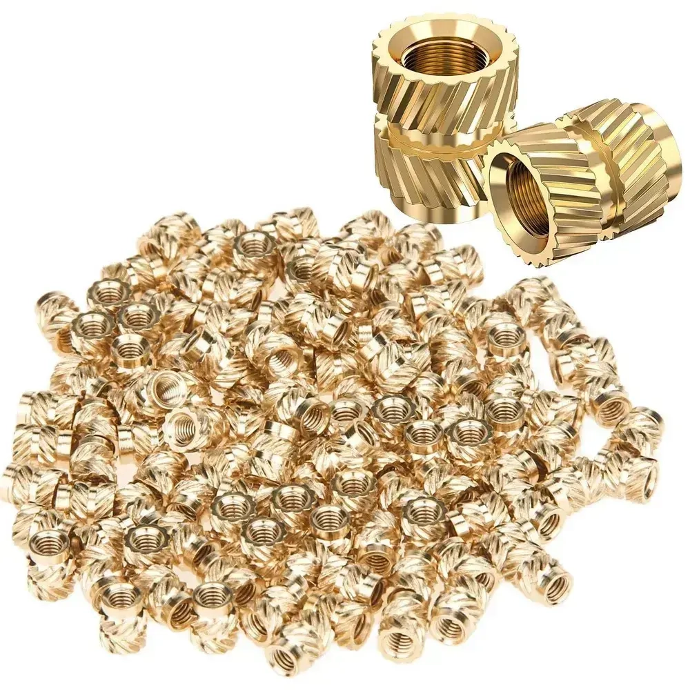 120 шт. M3X5.7-OD4.6 резьба с накаткой из латуни с резьбой термостойкая термостойкая вставка гайка для 3D-принтер