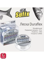 леска рыболовная монофильная Duraflex 100 м 0.25 мм 7 кг