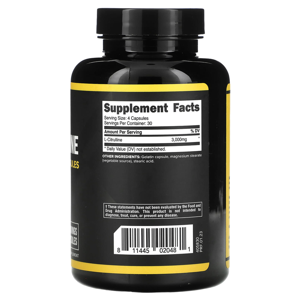 Primaforce, L-цитруллин, 120 капсул (750 мг на капсулу)