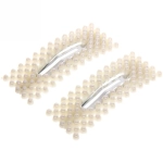 Зажим для волос 2шт «Fiona - Heath», цвет белый 7,5*2,5см