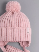 Шапка для девочки осенняя и снуд вязаные