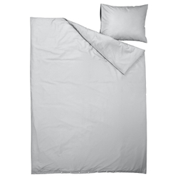 IKEA PILTANDVINGE  (ИКЕА ПИЛТАНДВИНГЕ)  -  Пододеяльник и наволочка, серый, 150x200/50x60 см