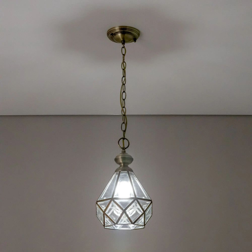 Citilux Витра-1 CL442110 Подвесной светильник витражный Бронза