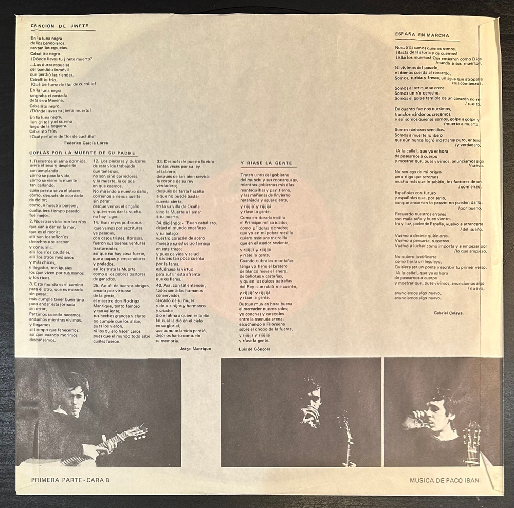 Paco Ibanez - Paco Ibanez En El Olympia (Испания 1982г.) 2LP