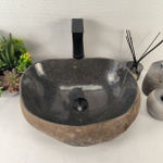Раковина из речного камня RS-65449 45*34*15 0861