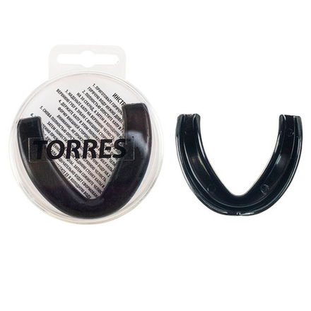 Капа боксерская TORRES, PRL1021BK, термопластичная, черный
