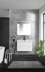 Тумба подвесная с раковиной BelBagno ALBANO-900-2C-SO-BL