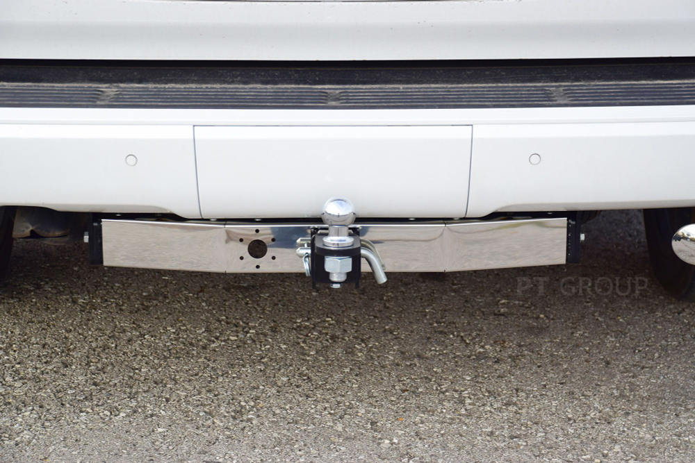 Фаркоп PT GROUP /съемный квадрат/ с нержавеющей накладкой TOYOTA LC 200 2007-/ LEXUS LX 2016-2021(паспорт и сертификат в комплекте)(без электрики) арт.TLC-07-991124.00