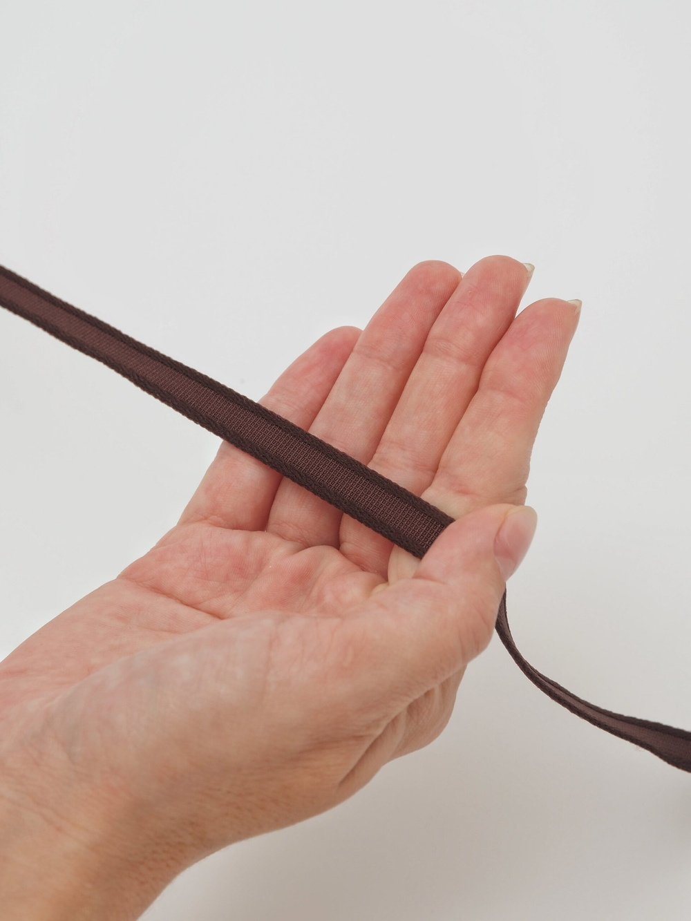 Туннельная лента горький шоколад бесшовная ширина 10 мм