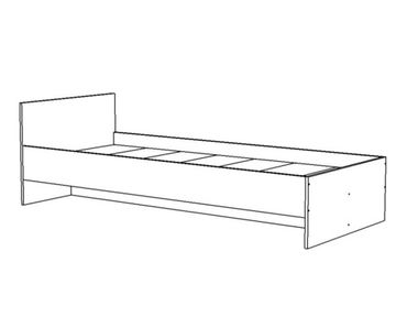 Кровать ИТАЛИ-1  1900-800 /1932*600*932/ белый