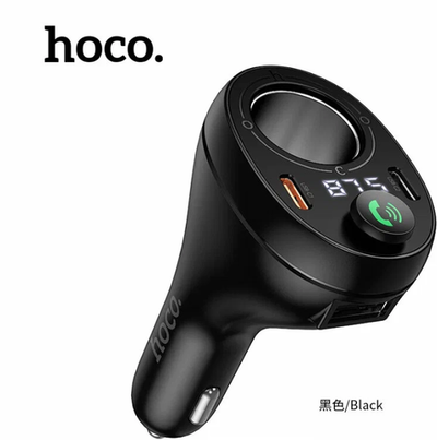 Трансмиттер HOCO E88 Star 35W(2C) Cigarette lighter car BT FM Black