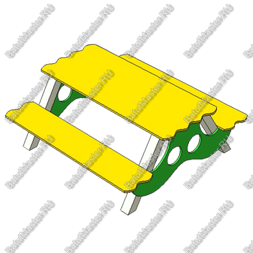 СТОЛ С ЛАВКАМИ МАФ-17.5.02