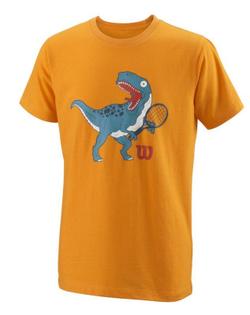 Футболка для мальчика теннисная Wilson Trex Tech Tee - koi orange