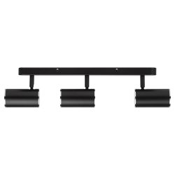 Светильник настенно-потолочный спот ЭРА OL35-3 BK MR16 GU10 IP20 черный хром